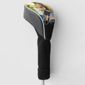 Mama hat Skript Schwarz Foto erstellt Golf Headcover (angewinkelt)