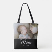Mama hat Skript Schwarz Foto erstellt Tasche (Rückseite)