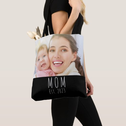 Mama hat Skript Schwarz Foto erstellt  Tasche (Von Nahem)