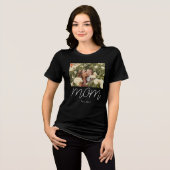 Mama hat Skript Schwarz Foto erstellt Tri-Blend Shirt (Vorderseite voll)