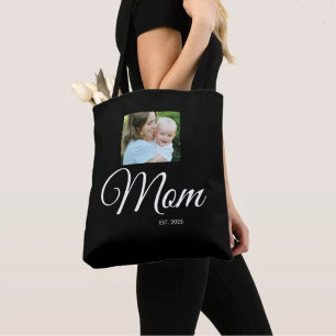 Mama hat Skript Schwarz Foto-Geschenk Tasche