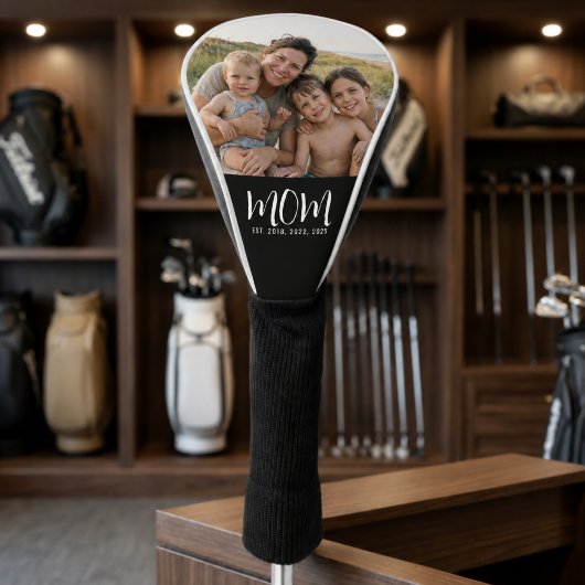 Mama hat Skript Schwarz Foto Golf Headcover