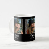 Mama hat Skript Schwarz Foto Kaffeetasse (Vorderseite Links)