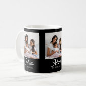 Mama hat Skript Schwarz Foto Kaffeetasse (Vorderseite Links)