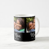 Mama hat Skript Schwarz Foto Kaffeetasse (VorderseiteRechts)