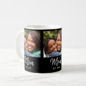 Mama hat Skript Schwarz Foto Kaffeetasse (Vorderseite Links)