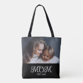 Mama hat Skript Schwarz Foto Tasche (Rückseite)