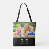 Mama hat Skript Schwarz Foto Tasche (Rückseite)