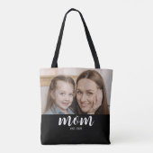 Mama hat Skript Schwarz Foto Tasche (Rückseite)