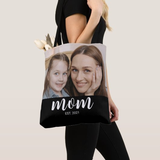 Mama hat Skript Schwarz Foto Tasche (Von Nahem)