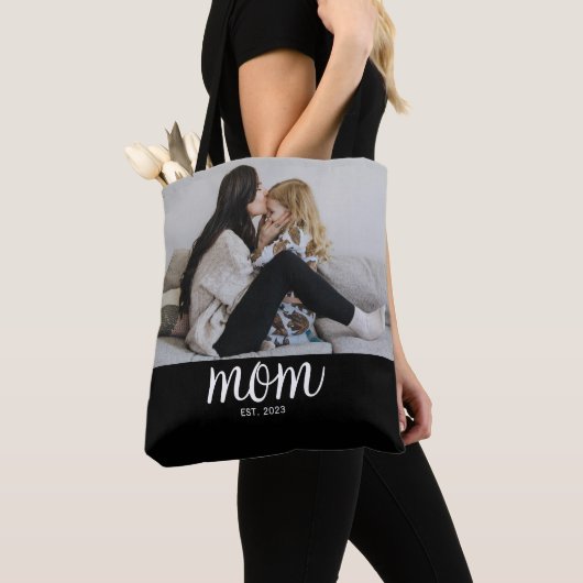 Mama hat Skript Schwarz Foto Tasche (Von Nahem)