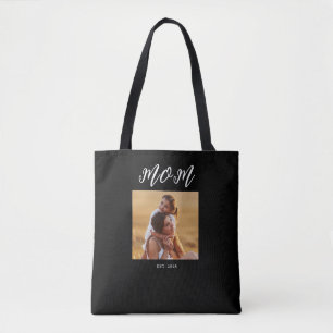 Mama hat Skript Schwarz Foto Tasche