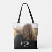 Mama hat Skript Schwarz Foto Tasche (Rückseite)