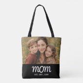 Mama hat Skript Schwarz Foto Tasche (Rückseite)