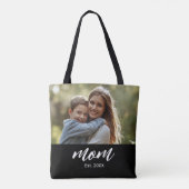 Mama hat Skript Schwarz Foto Tasche (Rückseite)