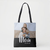 Mama hat Skript Schwarz Foto Tasche (Vorderseite)