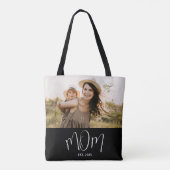 Mama hat Skript Schwarz Foto Tasche (Rückseite)