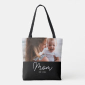 Mama hat Skript Schwarz Foto Tasche (Rückseite)