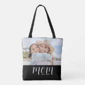 Mama hat Skript Schwarz Foto Tasche (Rückseite)
