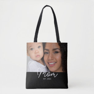 Mama hat Skript Schwarz Foto Tasche
