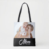 Mama hat Skript Schwarz Foto Tasche (Vorderseite)