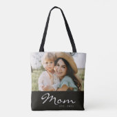 Mama hat Skript Schwarz Foto Tasche (Rückseite)