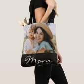 Mama hat Skript Schwarz Foto Tasche (Von Nahem)