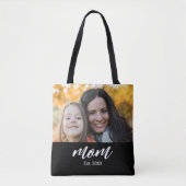 Mama hat Skript Schwarz Foto Tasche (Vorderseite)