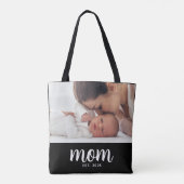 Mama hat Skript Schwarz Foto Tasche (Rückseite)