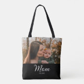 Mama hat Skript Schwarz Foto Tasche (Rückseite)