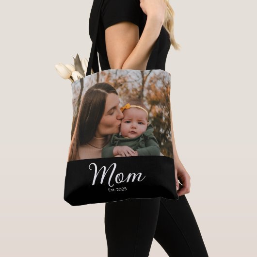 Mama hat Skript Schwarz Foto Tasche (Von Nahem)
