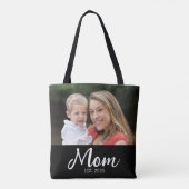 Mama hat Skript Schwarz Foto-Tasche Tasche (Rückseite)