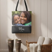 Mama hat Skript Schwarz Foto-Tasche Tasche