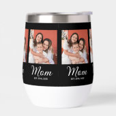 Mama hat Skript Schwarz Foto Thermischer Wein Tu (Links)