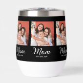 Mama hat Skript Schwarz Foto Thermischer Wein Tu (Vorderseite)