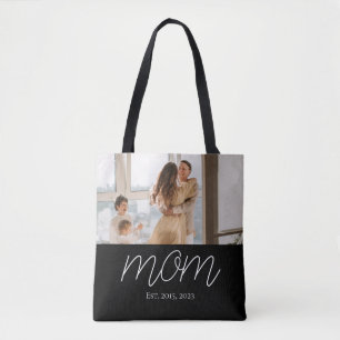 Mama hat Skript Schwarze Foto-Tasche Tasche