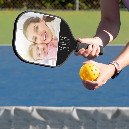 Mama hat Spaß Skript Foto erstellt Pickleball Schläger (InSitu)