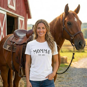 Mama hat Stil Schwarz Weiß Neues Mama-Geschenk T-Shirt