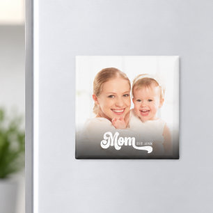 Mama hat Typografie angepasstes Foto Magnet