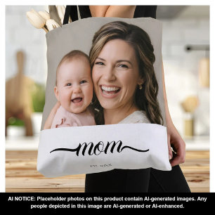 Mama hat weißes Foto individuell Jahr eingerichtet Tasche