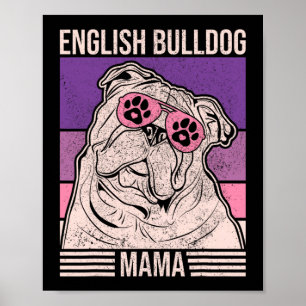 Mama Haustierbesitzer Tierliebhaber Outfit Englisc Poster