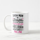 Mama Head Koch Fotograf Istant Groom Horse anzeige Kaffeetasse (Links)