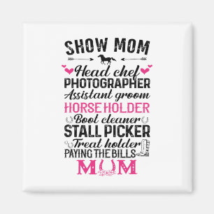 Mama Head Koch Fotograf Istant Groom Horse anzeige Magnet