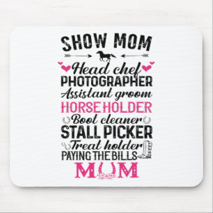 Mama Head Koch Fotograf Istant Groom Horse anzeige Mousepad