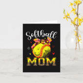 Mama Headband Leopard Softball Ball Mütter Day Mam Karte (Gelbe Blume)