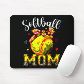 Mama Headband Leopard Softball Ball Mütter Day Mam Mousepad (Mit Mouse)