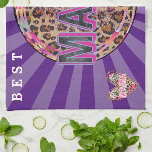 Mama Heart Customize Liebe Geschirrtuch (Gefaltet)