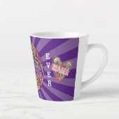 Mama Heart Customize Liebe Milchtasse (Rechts)