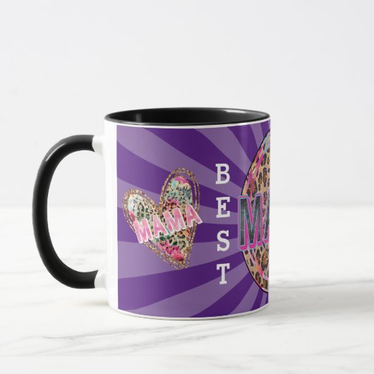 Mama Heart Customize Liebe Tasse (Links)