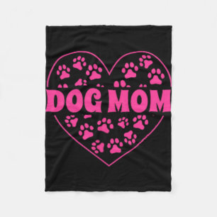 Mama Heart Mothers Day Golden Retriever Hund Mama Fleecedecke
